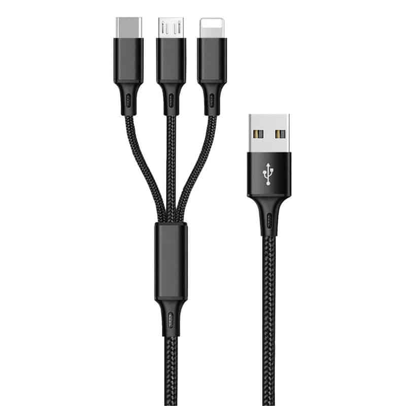 3 in 1 Laddkabel - Lightning / USB-C / Micro USB