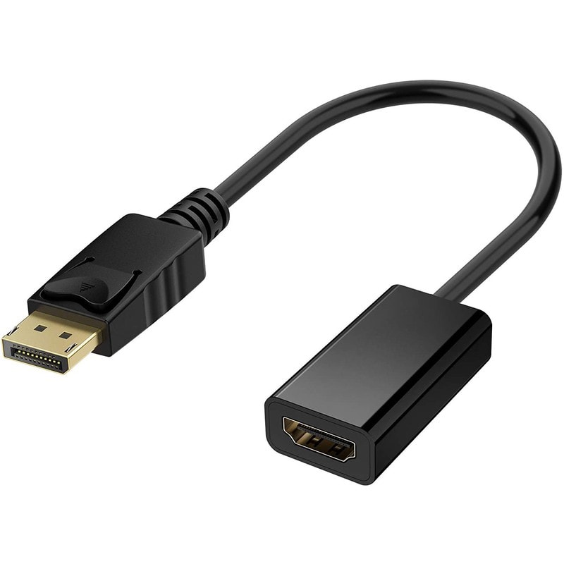 DisplayPort till HDMI Adapter 4K med Ljud Svart